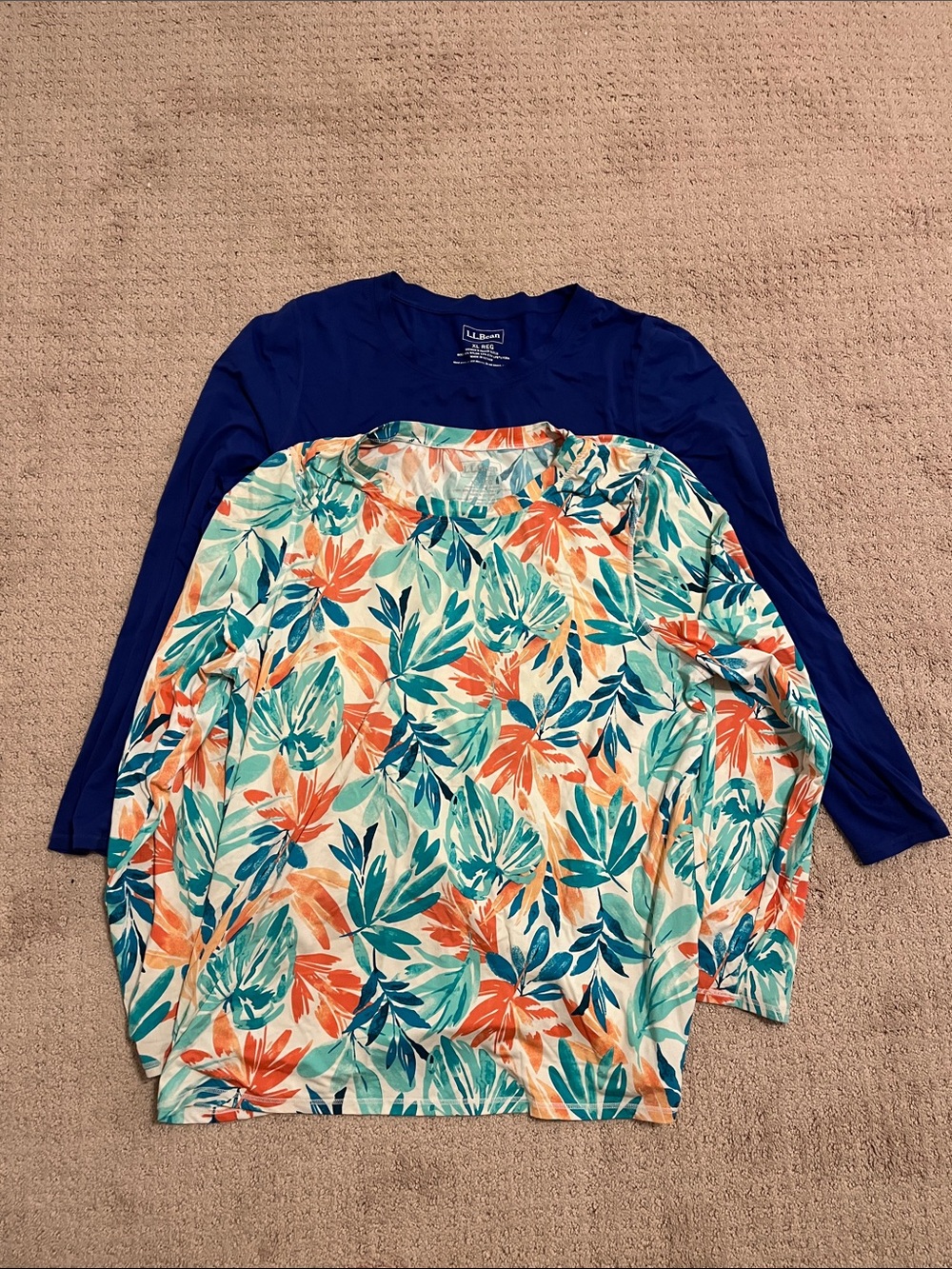 UPF shirt XL women’s lot of 2 Lands end